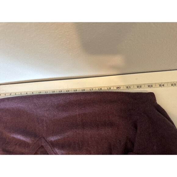 Weatherproof Vintage Mens Sweater Maroon Cashmere Cotton V-Neck Lightwt Luxury - Picture 8 of 10